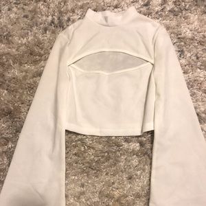 Balloon Sleeve Crop
